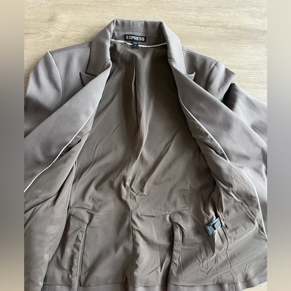 Express Women’s Tan Blazer SZ 0 - Picture 7 of 10
